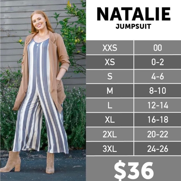 New with tags Lularoe Natalie jumpsuit - size 3x - Picture 5 of 5